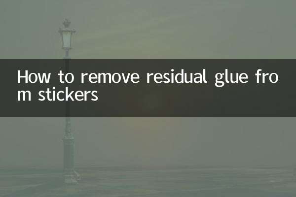 Como remover resíduos de cola de adesivos