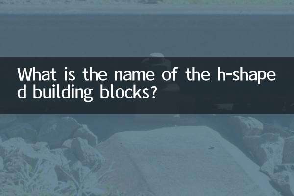 Quel est le nom des blocs de construction en forme de H ?