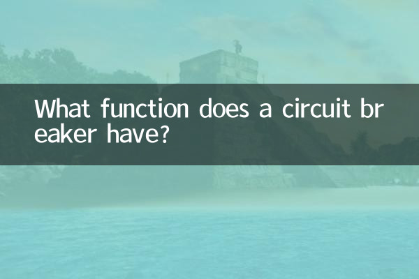 What function does a circuit breaker have?