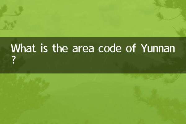 What is the area code of Yunnan?