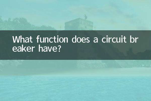 What function does a circuit breaker have?