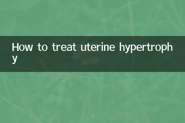 Wie behandelt man Uterushypertrophie?