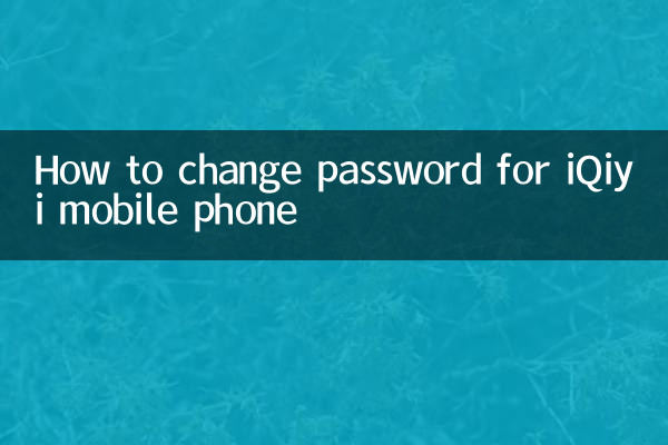 IQIYI携帯電話のパスワードを変更する方法