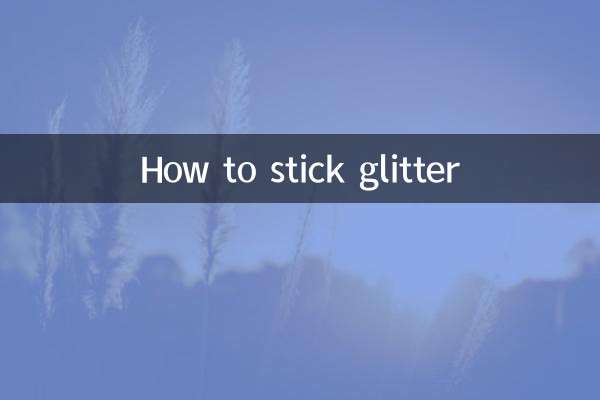 Come attaccare glitter