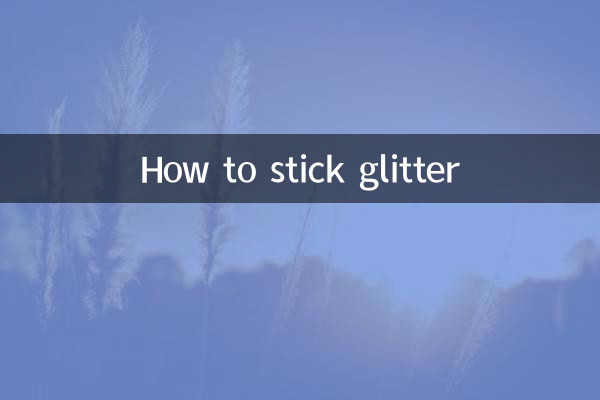 How to stick glitter