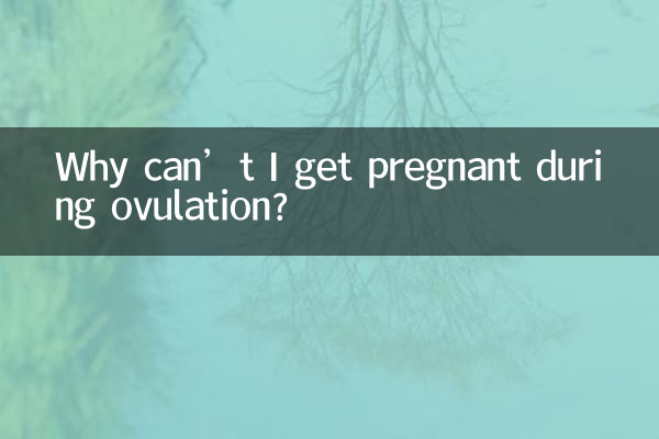 Pourquoi ne tombez-vous pas enceinte pendant l'ovulation