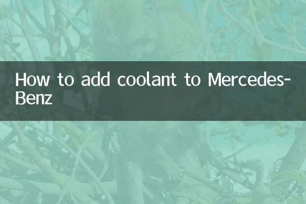 Como adicionar refrigerante ao Mercedes Benz