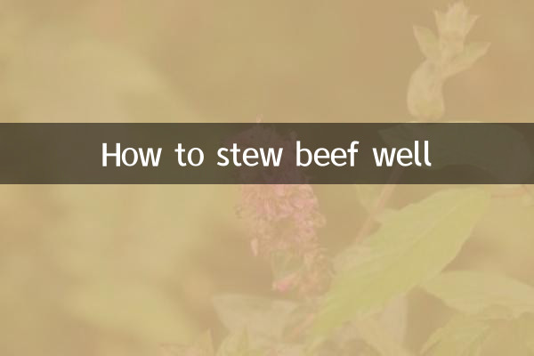 牛肉を上手に煮込む方法