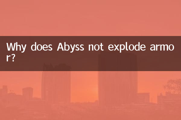 Por que o Abyss não explode a armadura?