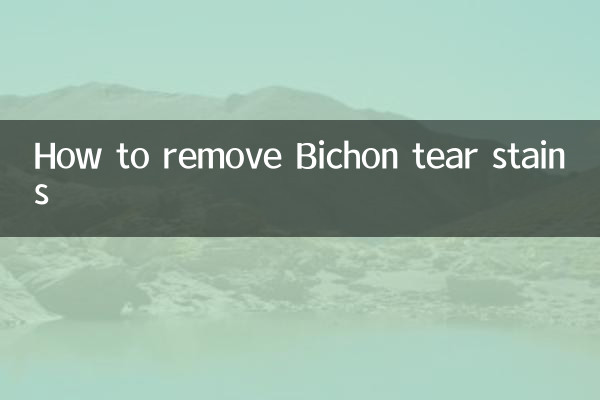 Cómo quitar las manchas de lágrima de Bichón