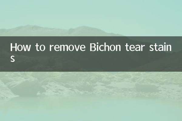 Como remover manchas de lágrimas de Bichon