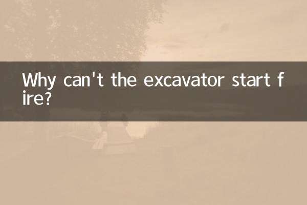 Why can't the excavator start fire?