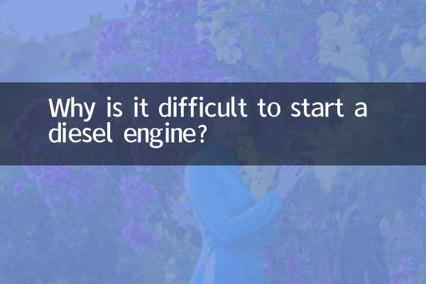 ¿Por qué es difícil arrancar un motor diésel?