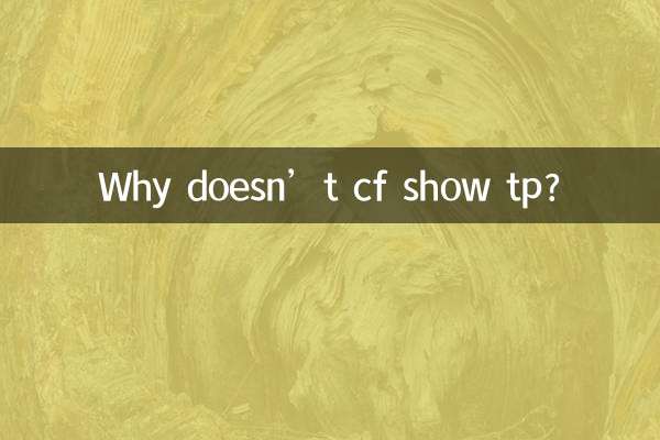 Por que cf não mostra tp?