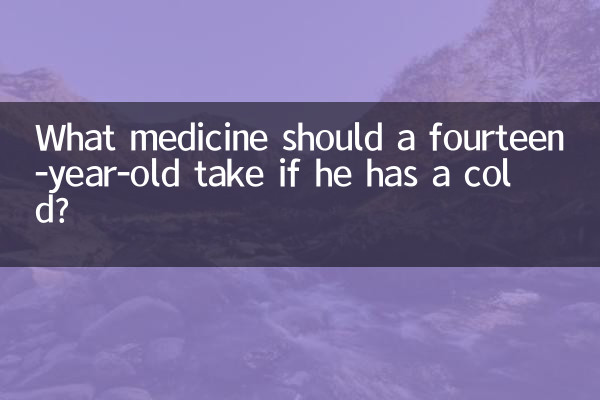 Che medicine dovrebbe prendere un quattordicenne se ha il raffreddore?