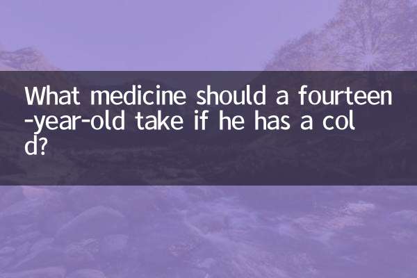 Che medicine dovrebbe prendere un quattordicenne se ha il raffreddore?