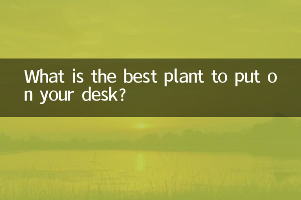 What is the best plant to put on your desk?