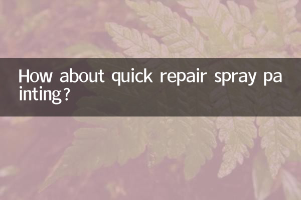 त्वरित मरम्मत स्प्रे पेंटिंग के बारे में क्या ख्याल है?