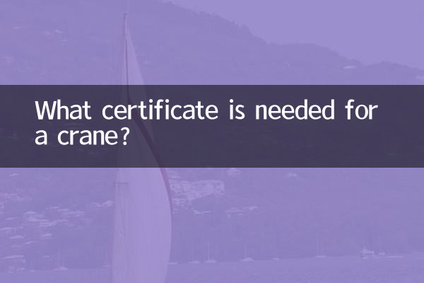 ¿Qué certificado se necesita para una grúa?