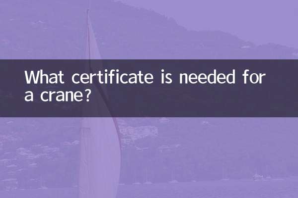 吊機需要什麼證
