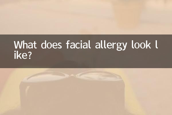 What does facial allergy look like?