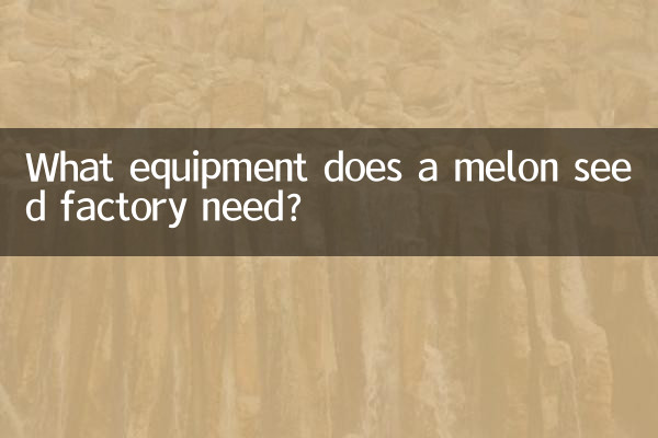 De quel équipement une usine de graines de melon a-t-elle besoin ?