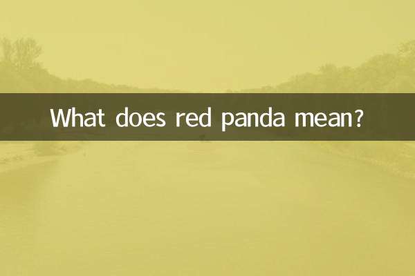 लाल पांडा का क्या मतलब है?