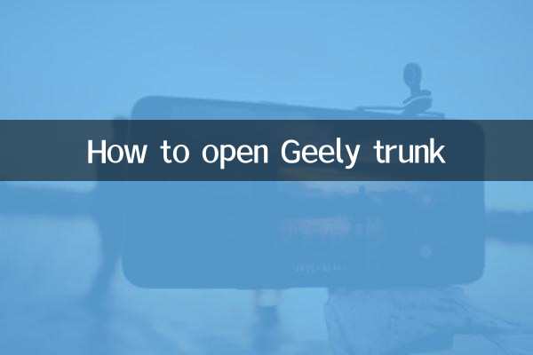 How to open Geely trunk