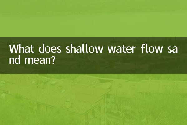 Cosa significa sabbia con flusso in acque poco profonde?