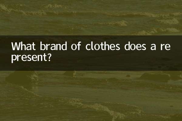 জামাকাপড় কোন ব্র্যান্ডের প্রতিনিধিত্ব করে?