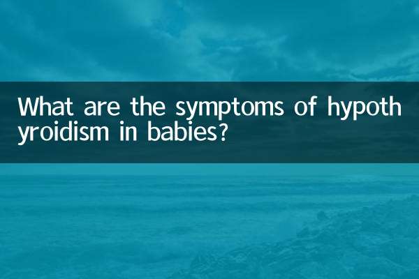 Quais são os sintomas do hipotireoidismo em bebês?