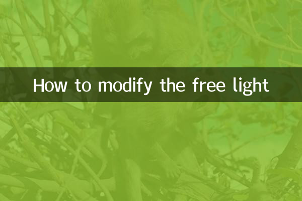 Cómo modificar la luz libre