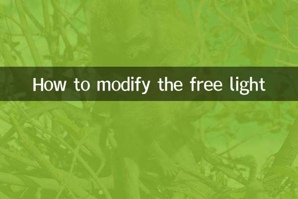 Cómo modificar la luz libre