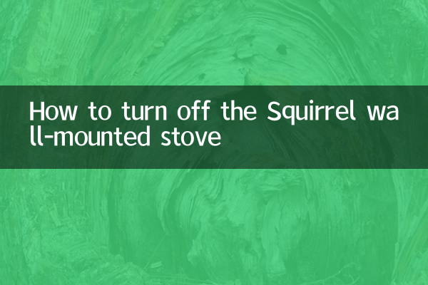 How to turn off the Squirrel wall-mounted stove