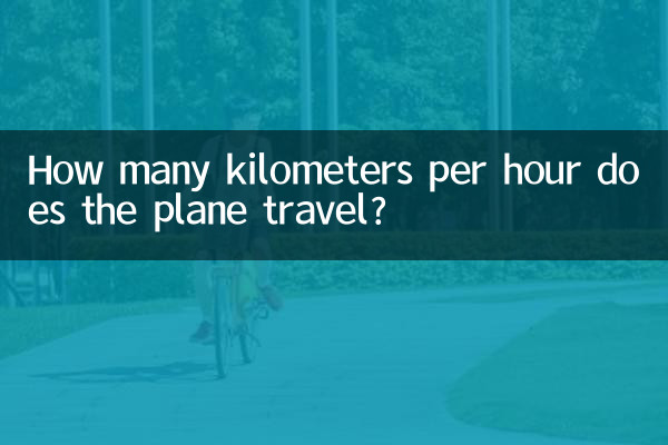 How many kilometers per hour does the plane travel?