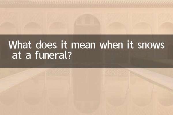 जब किसी अंतिम संस्कार के समय बर्फबारी होती है तो इसका क्या मतलब होता है?