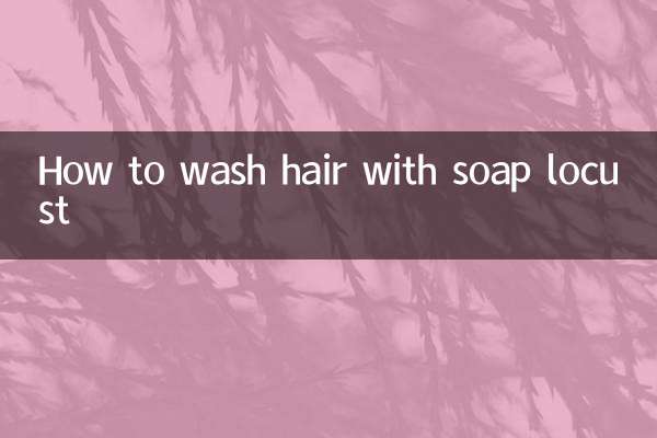 صابن ٹڈیوں سے بالوں کو کیسے دھوئے