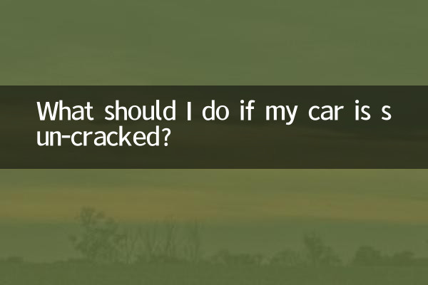 Was soll ich tun, wenn mein Auto einen Sonnenriss hat?
