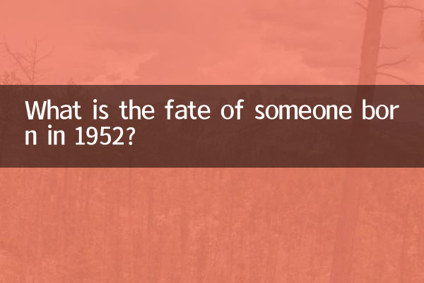 1952年出生是什么命