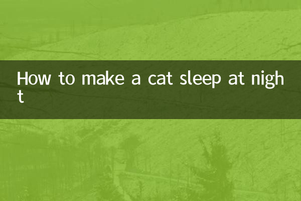 猫を夜寝かせる方法