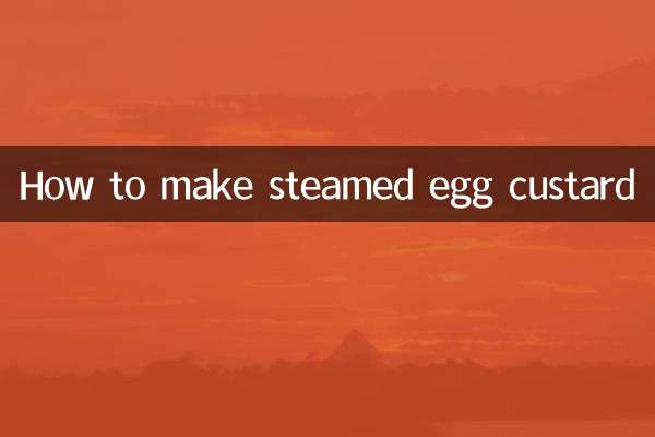 طرز تهیه کاسترد تخم مرغ بخارپز