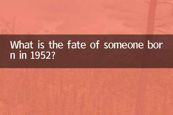 1952年出生是什么命