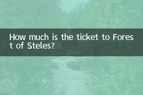 비석의 숲 티켓은 얼마인가요?