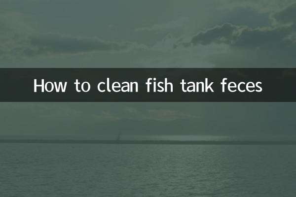 Come pulire le feci dell'acquario