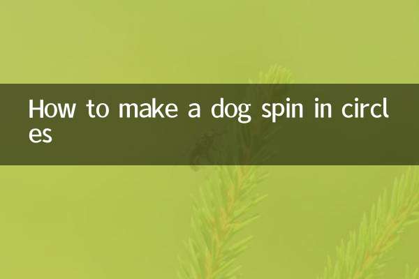 Come far girare in tondo un cane