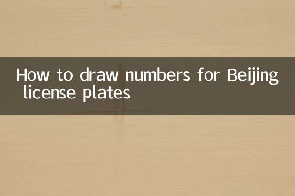 Comment dessiner les numéros des plaques d'immatriculation de Pékin