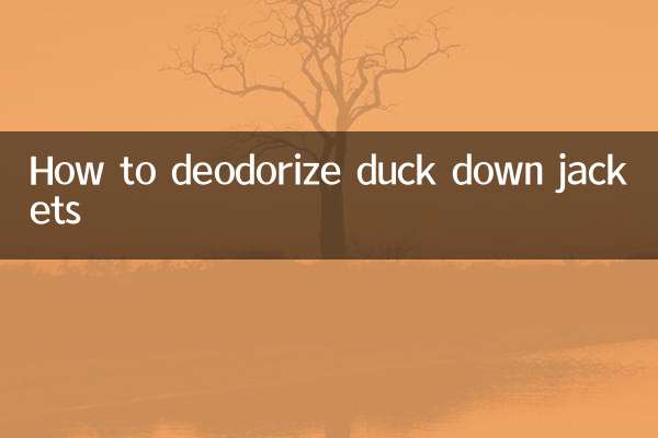 Como desodorizar jaquetas de pato