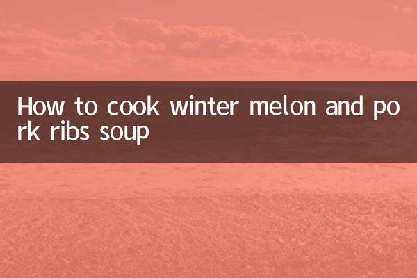 Come cucinare la zuppa di melone invernale e costolette di maiale