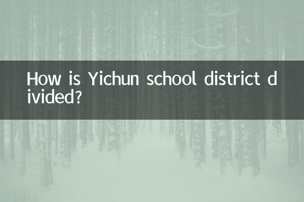 Comment le district scolaire de Yichun est-il divisé ?