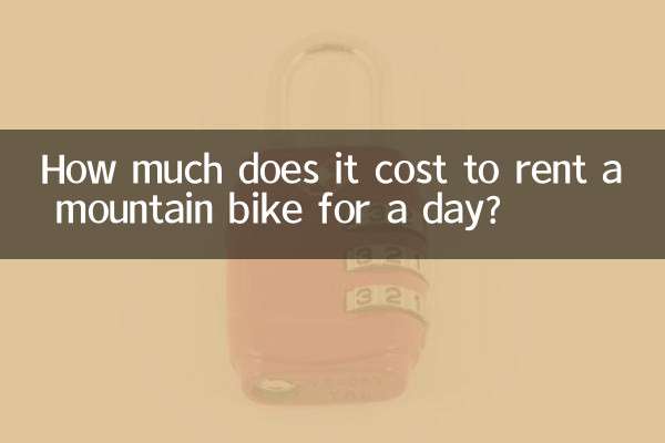 Quanto costa noleggiare una mountain bike per un giorno?
